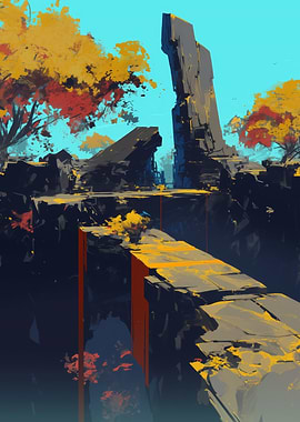 Ruined Stone Pathway