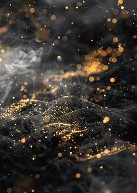 Black and Gold Abstract