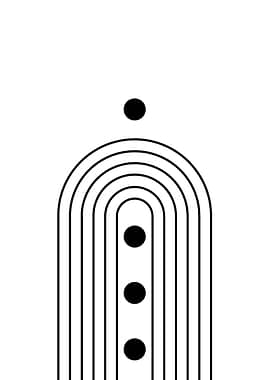 Abstract Black and White Art