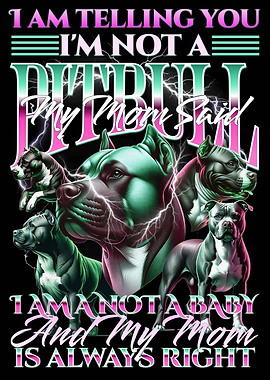 Bootleg Lady Dog Pitbull Girls owners Pitbull Dog Mom