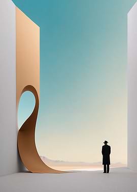 Abstract Desert Landscape