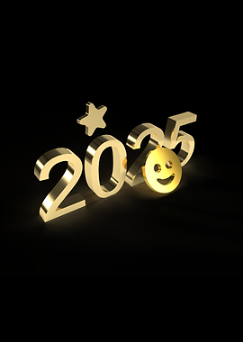 Golden 2025 New Year