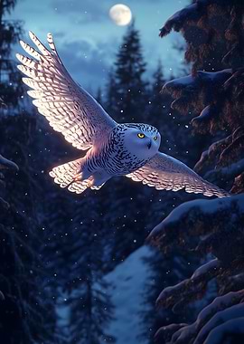 Snowy Owl in Flight