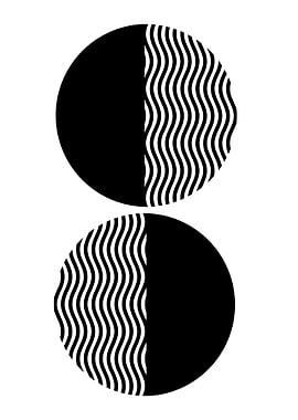 Black and White Circle Pattern