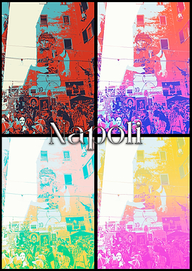 Napoli Street Art Collage