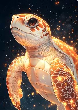 Glowing Sea Turtle