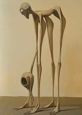 Surreal Humanoid Figure