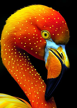 Close-up Flamingo Portrait Animal