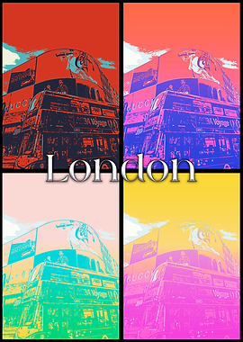 London Bus Pop Art