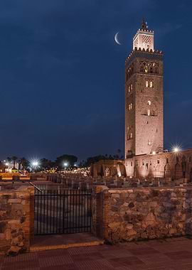 Mosque Minaret Night