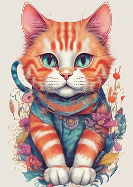 Cute Orange Tabby Cat