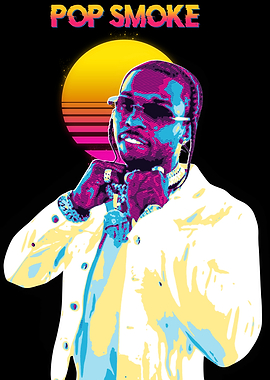 Pop Smoke Retro Portrait