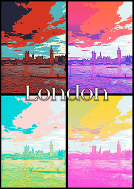London Skyline Collage