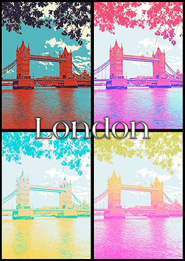 London Bridge Pop Art