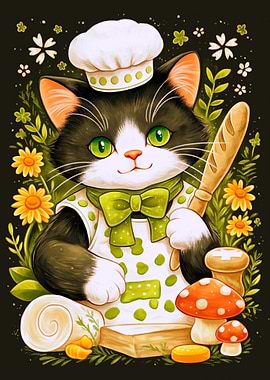 Chef Cat Baking