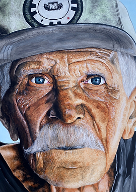 Painting of an old man
