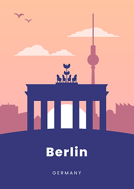 Berlin Skyline Illustration