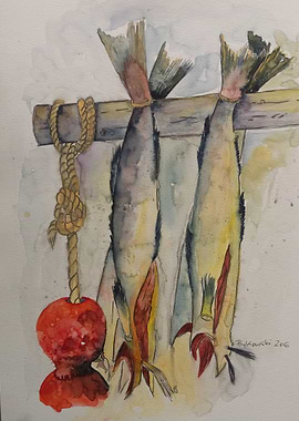 Watercolor Fish Painting