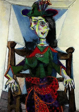 Woman in a Hat Painting