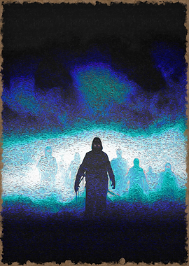 Silhouette in Blue Mist