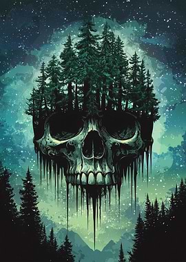 Forest Skull Night