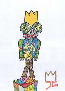 Colorful King Character