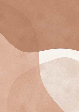 Abstract Brown and White Art