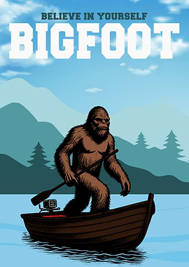 Bigfoot in a Boat