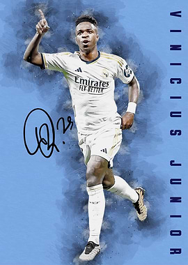 Vinicius Junior Watercolor art