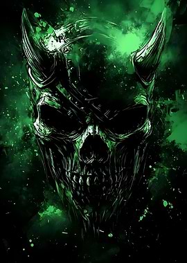 Green Skull Demon