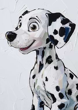 Dalmatian Puppy Painting