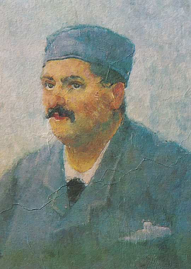 Portrait of a Man in Blue
