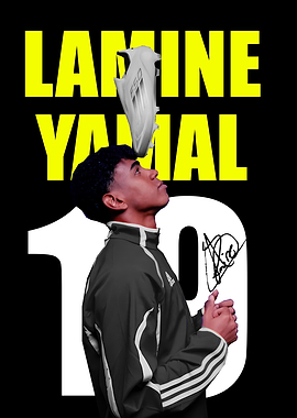 Lamine Yamal Soccer Poster