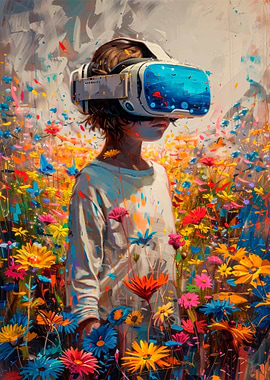 VR in a Flower Field