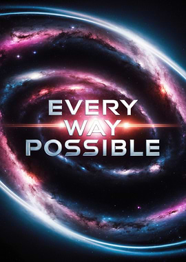 'Every Way Possible' on colorful space