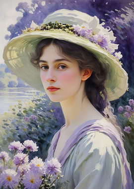 Woman in a Straw Hat