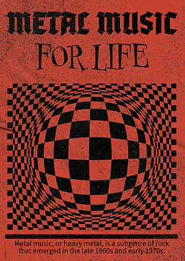 Metal Music For Life Poster