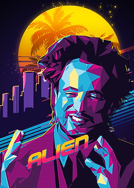 ancient Alien guy meme Retro Art