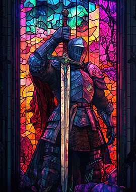 Stained Glass Knight