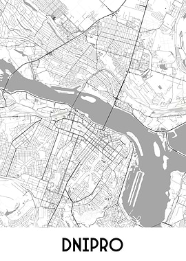 Dnipro City Map