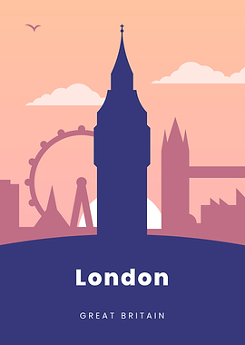 London Skyline Illustration