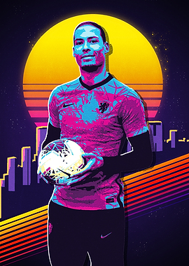 Virgil van Dijk Retro 80s