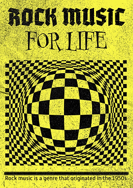 Rock Music For Life Poster