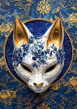 Porcelain Kitsune Mask