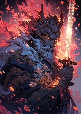 Samurai Warrior with Sword