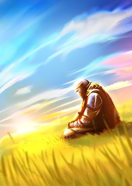 Knight in Golden Field