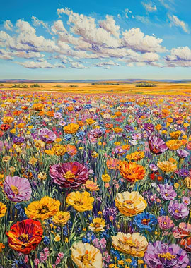 Vibrant Wildflower Field