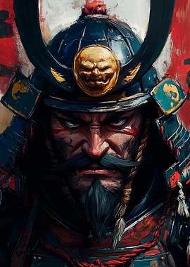 Samurai Warrior Portrait