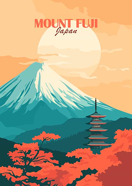 Mount Fuji Japan Poster