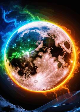 Fiery Moon